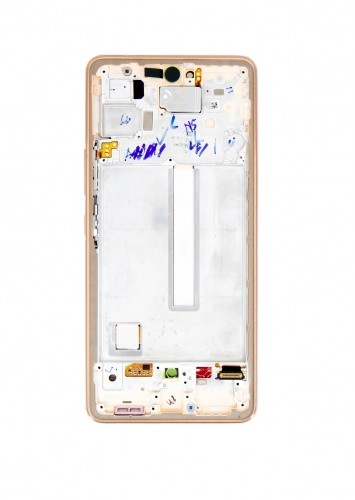 LCD display +Touch Unit + Front Cover Samsung A536B Galaxy A53 5G Awesome Peach (Service Pack) image 1