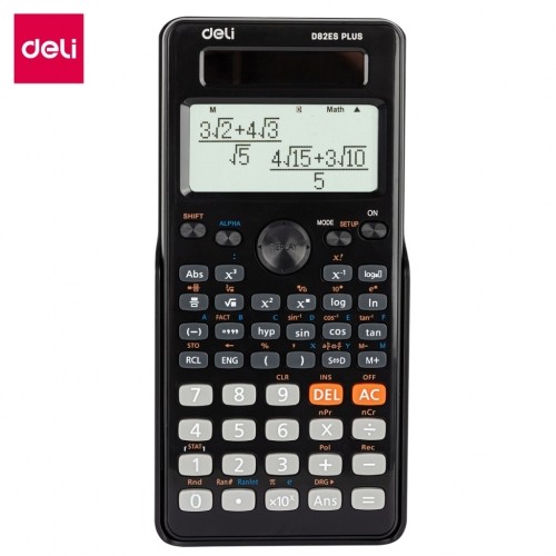 Zinātniskais kalkulators Deli D82ES plus, melns image 1