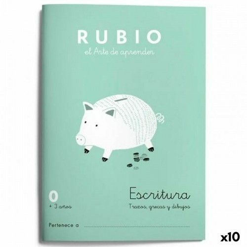 Writing and calligraphy notebook Rubio Nº0 Spāņu 20 Loksnes 10 gb. image 1