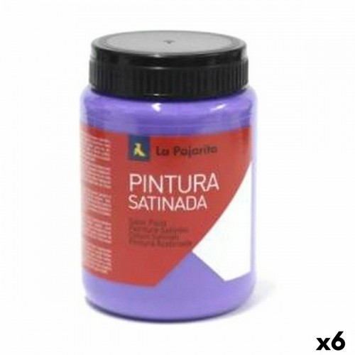 Tempera La Pajarita L-13 Фиолетовый сатин Школьный (35 ml) (6 штук) image 1