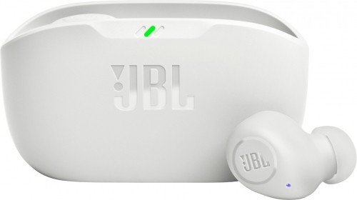 JBL wireless earbuds Wave Buds, white image 1