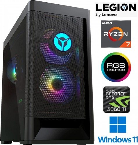 Lenovo Legion T5 MT Ryzen 7 5800 16GB 512 SSD HDD RTX 3060 Windows 11 26AMR5 image 1