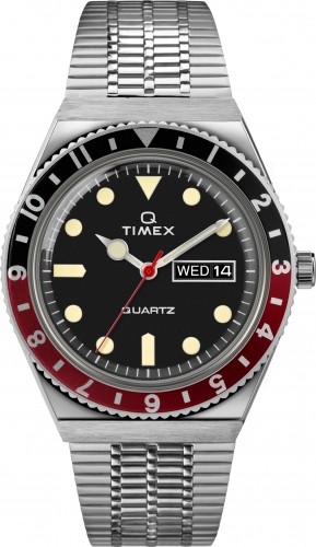 Q Timex Reissue 38mm Nerūsējošā tērauda rokassprādzes pulkstenis TW2U61300 image 1
