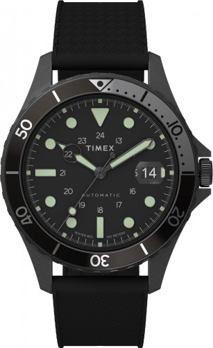 Timex Navi XL Automatic 41mm Sintētiskās gumijas siksnas pulkstenis TW2U99900 image 1