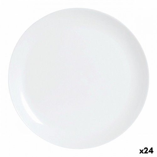 Плоская тарелка Luminarc Diwali Balts Stikls (25 cm) (24 gb.) image 1
