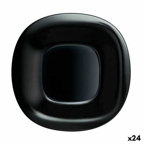 Плоская тарелка Luminarc Carine Melns Stikls (Ø 26 cm) (24 gb.) image 1