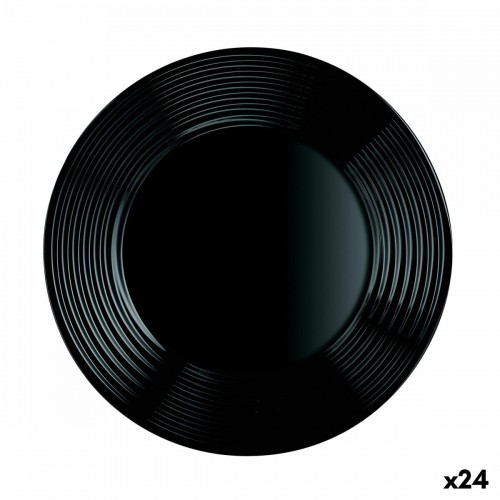 Плоская тарелка Luminarc Harena Чёрный Cтекло (25 cm) (24 штук) image 1