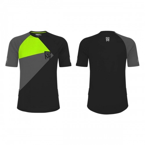 Velo krekls Rock Machine Trail Jersey SS, melna/pelēka/zaļa, XXL image 1
