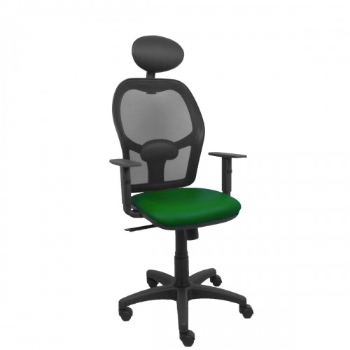 Biroja krēsls ar galvas atbalstu Alocén P&C B10CRNC Zaļš image 1