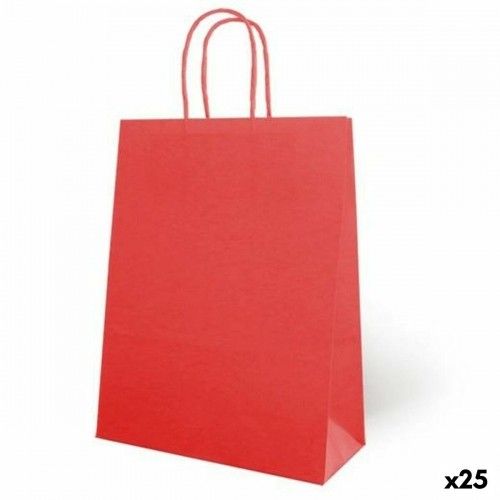 мешки Fama 31 x 11 x 42 cm Красный бумага С ручками 25 штук image 1