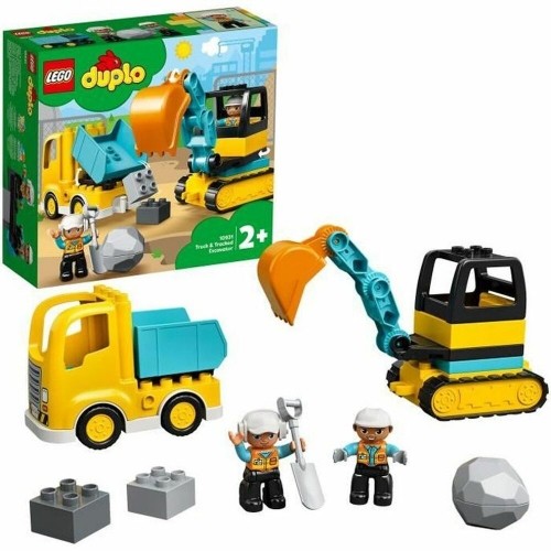 Playset Lego DUPLO Construction 10931 Truck and Backhoe image 1