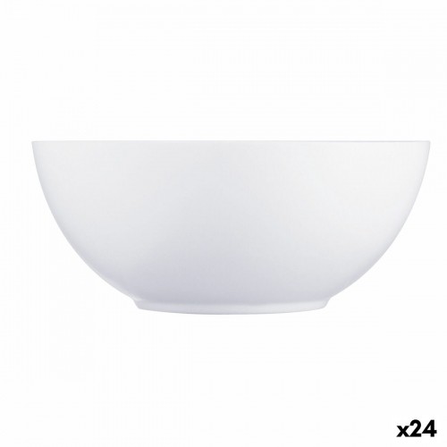 Bļoda Luminarc Diwali Balts Stikls (Ø 18 cm) (24 gb.) image 1