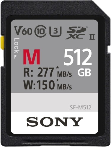 Sony карта памяти SDXC 512GB M-Series UHS-II C10 U3 V60 image 1