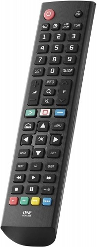 One for all LG TV replacement remote control (black) image 1