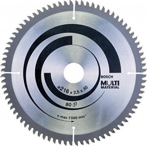Bosch circular saw blade MM MU B 216x30-80 - 2608640447 image 1