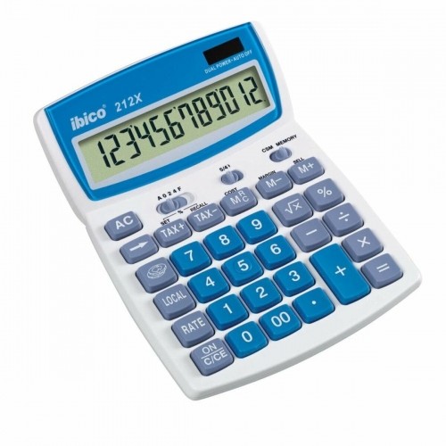 Kalkulators Ibico    Zils Balts 12 Cipari image 1