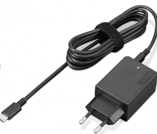 Lenovo  
         
       45W USB-C AC Portable Power Adapter Charger AC Adapter, USB-C image 1