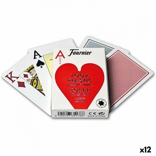 Игральные карты для покера (55 карт) Fournier Пластик 12 штук (62,5 x 88 mm) image 1