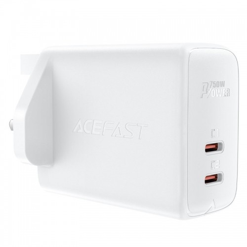 Acefast GaN charger (UK plug) 2x USB Type C 50W, Power Delivery, PPS, Q3 3.0, AFC, FCP (A32 UK) image 1