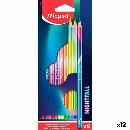 Цветные карандаши Maped Nightfall Разноцветный 12 Предметы (12 штук) image 1