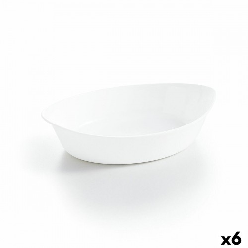 Pasniegšanas Plate Luminarc Smart Cuisine Ovāls Balts Stikls 25 x 15 cm (6 gb.) image 1