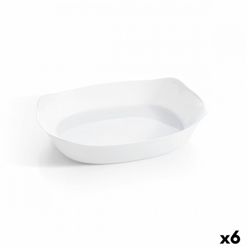 Pasniegšanas Plate Luminarc Smart Cuisine Taisnstūra Balts Stikls 38 x 27 cm (6 gb.) image 1