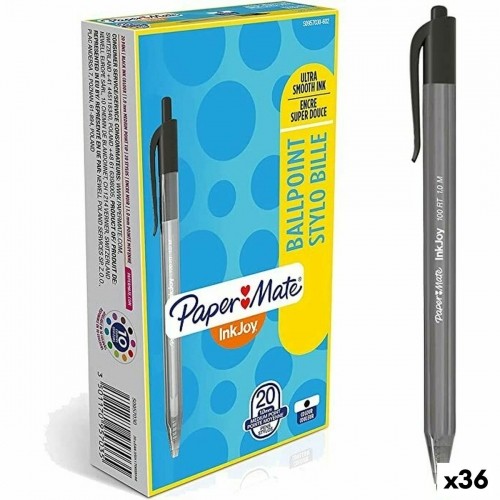 Pildspalva Paper Mate Inkjoy 20 Daudzums Melns 1 mm (36 Vienības) image 1