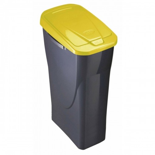 Atkārtoti Pārstrādājamo Atkritumu Tvertne Mondex Ecobin Dzeltens Ar vāku 25 L image 1