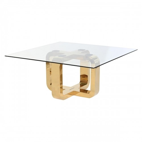 Centrālais galds DKD Home Decor Bronza Tērauds Rūdīts stikls 100 x 100 x 45 cm image 1