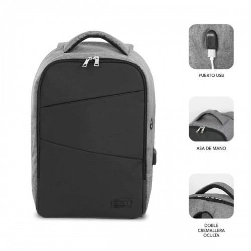 Рюкзак для ноутбука Subblim SUBBP3SA1100 Чёрный 16" image 1