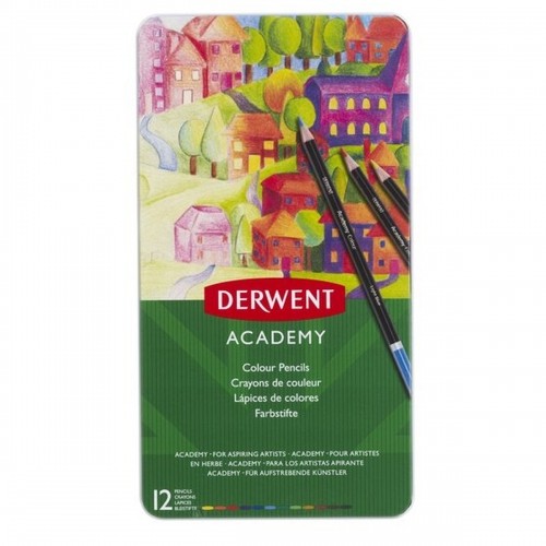 Цветные карандаши DERWENT Academy 12 Предметы Разноцветный image 1