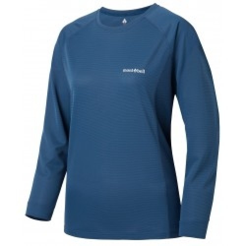 Mont-bell Krekls COOL Long Sleeve T W S Navy image 1