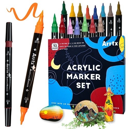 Acrylic Marker Pens ARRTX, 32 Colours image 1