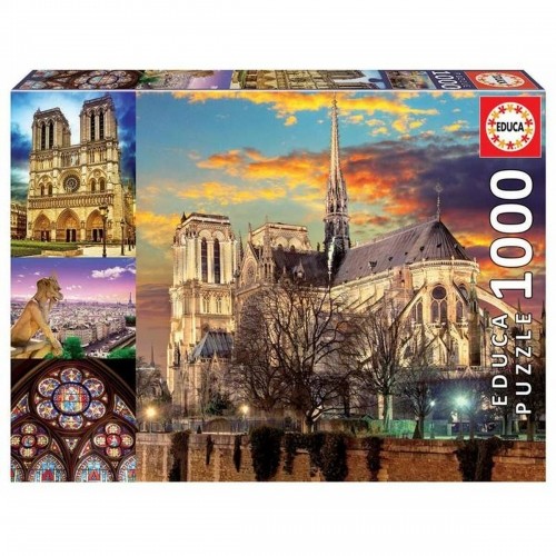 Puzle un domino komplekts Educa Notre Dame 1000 Daudzums image 1