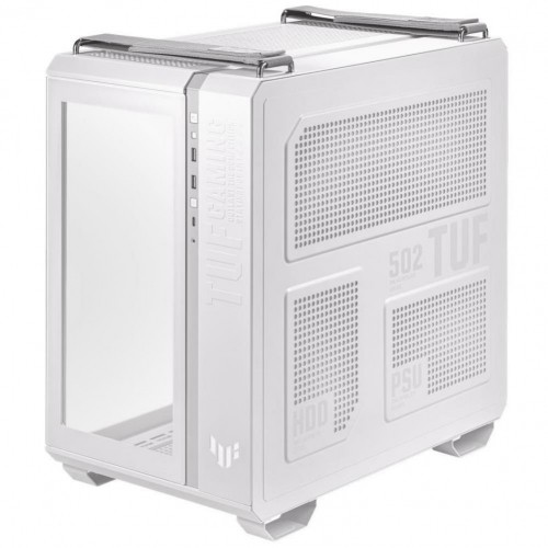 Asus  
         
       Case||TUF Gaming GT502 TG|MidiTower|Not included|ATX|MicroATX|MiniITX|Colour White|GT502TUFGAMINGTGWHITE image 1