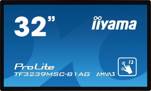 Iiyama TF3239MSC-B1AG - 32 - AMVA3, Touchscreen, FullHD, black image 1