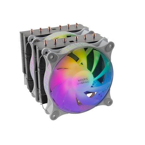 Mars Gaming MCPU-XT CPU Cooler Dual Tower Cooling 300W 2x120mm ARGB Dzesētājs procesoram image 1