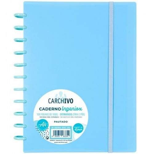 ноутбук Carchivo Синий A4 100 Листья image 1