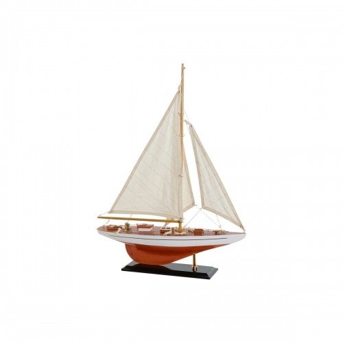 Barco DKD Home Decor 42 x 9 x 60 cm Коричневый Оранжевый Средиземноморье image 1