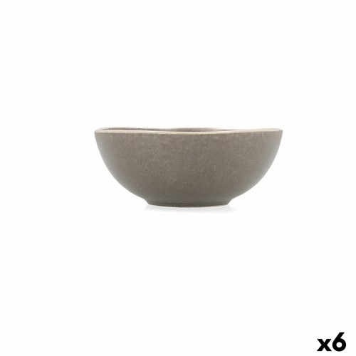 Bļoda Bidasoa Gio 16 x 6,5 cm Keramika Pelēks (6 gb.) image 1