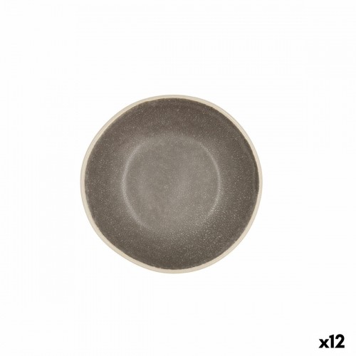 Bļoda Bidasoa Gio Keramika Pelēks 12 x 3 cm (12 gb.) image 1