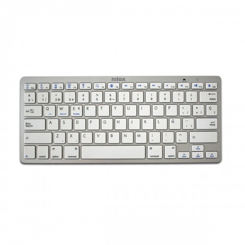 Беспроводная клавиатура Nilox NXKB01S Испанская Qwerty Белый image 1