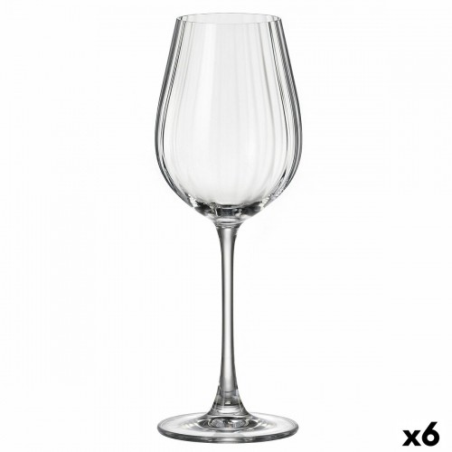 Vīna glāze Bohemia Crystal Optic Caurspīdīgs 400 ml 6 gb. image 1