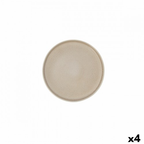 Плоская тарелка Ariane Porous Keramika Bēšs Ø 21 cm (4 gb.) image 1