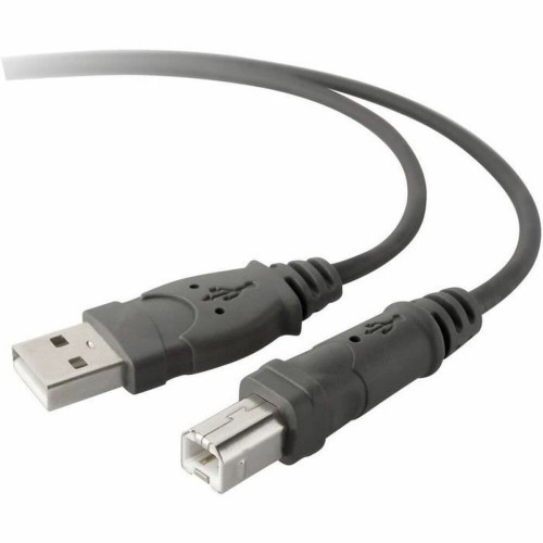 USB 2.0-кабель Belkin F3U154BT3M Принтер 3 m Чёрный Серый image 1