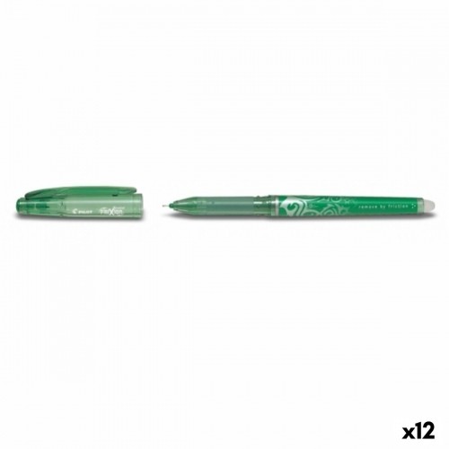 Šķidrās tintes pildspalva Pilot Friction 0,25 mm Zaļš (12 Daudzums) (12 gb.) image 1