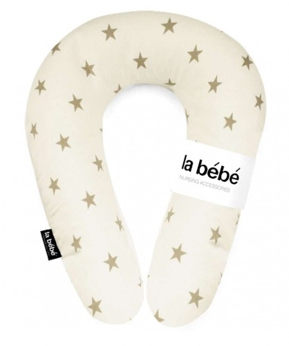 La Bebe™ Snug Nursing Maternity Pillow Art.111352 White Stars Pakaviņš mazuļa barošana, gulēšanai, pakaviņš grūtniecēm 20x70 image 1