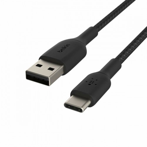 USB A uz USB C Kabelis Belkin CAB002BT3MBK 3 m Melns (Atjaunots A) image 1