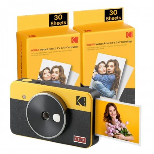 Tūlītējā kamera Kodak MINI SHOT 2 RETRO C210RY60 Dzeltens image 1