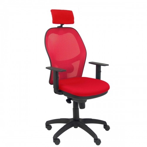 Biroja krēsls ar galvas atbalstu Jorquera P&C 10CRNCR Sarkans image 1